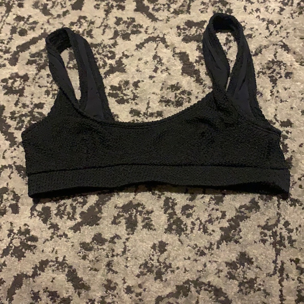 Black swimming suit top